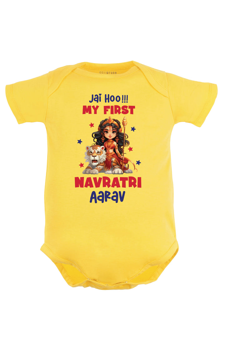 Jai Hoo !!! My First Navratri Baby Romper | Onesies w/ Custom Name