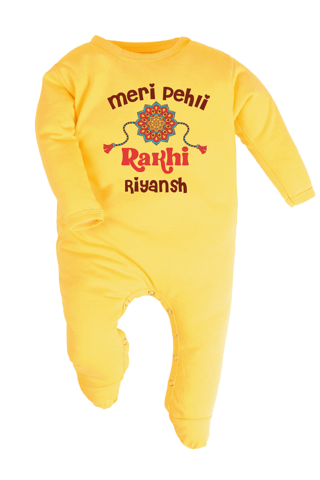Meri Pehli Rakhi Baby Romper | Onesies w/ Custom Name