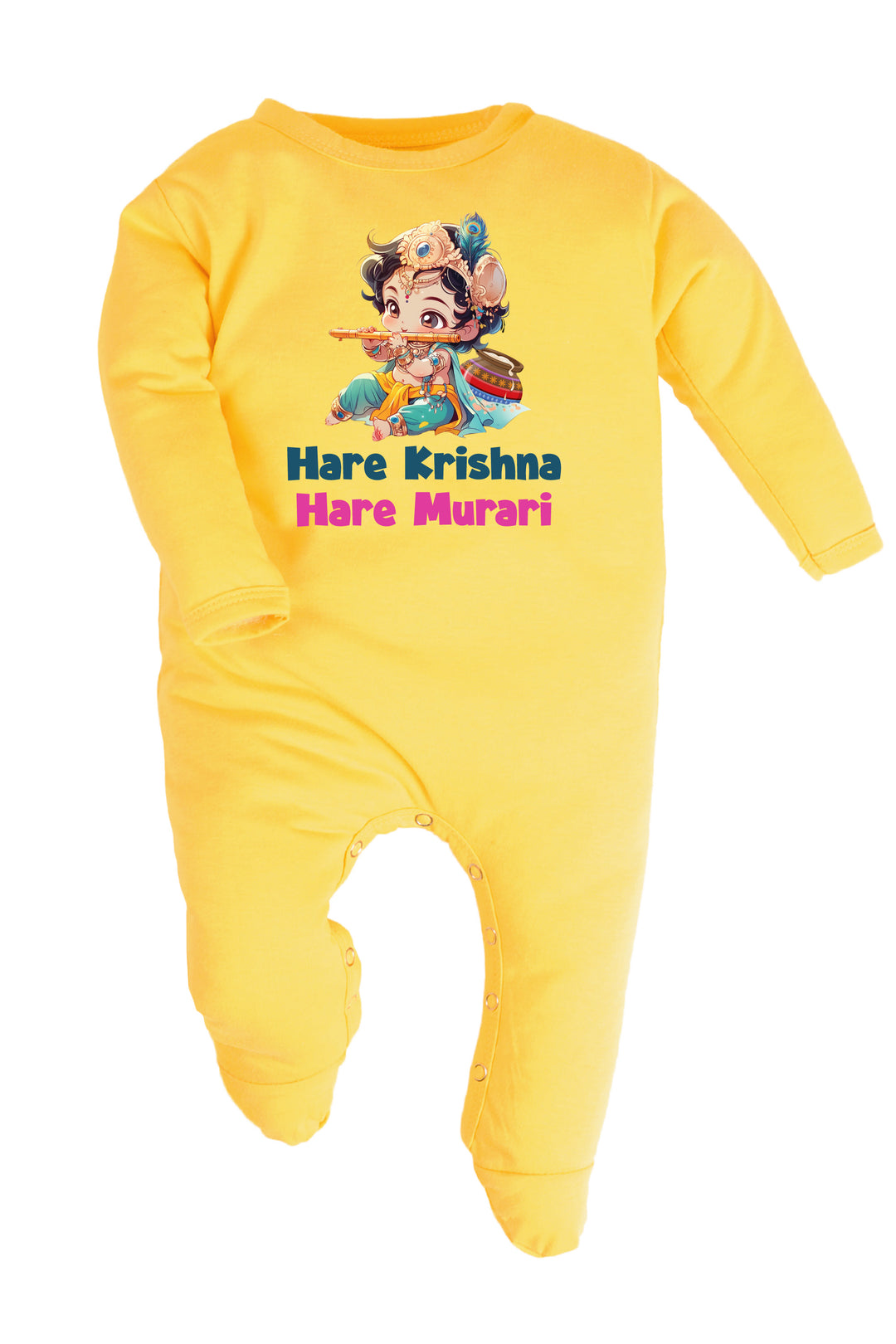 Hare Krishna Hare Murari Baby Romper | Onesies