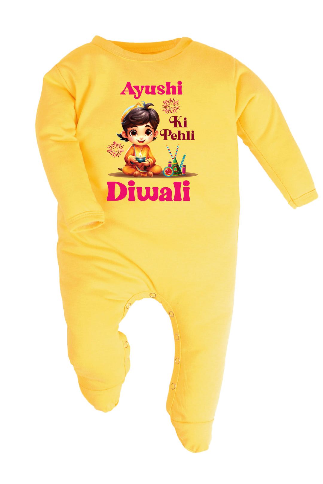 Meri Pehli Diwali Baby Romper | Onesies w/ Custom Name