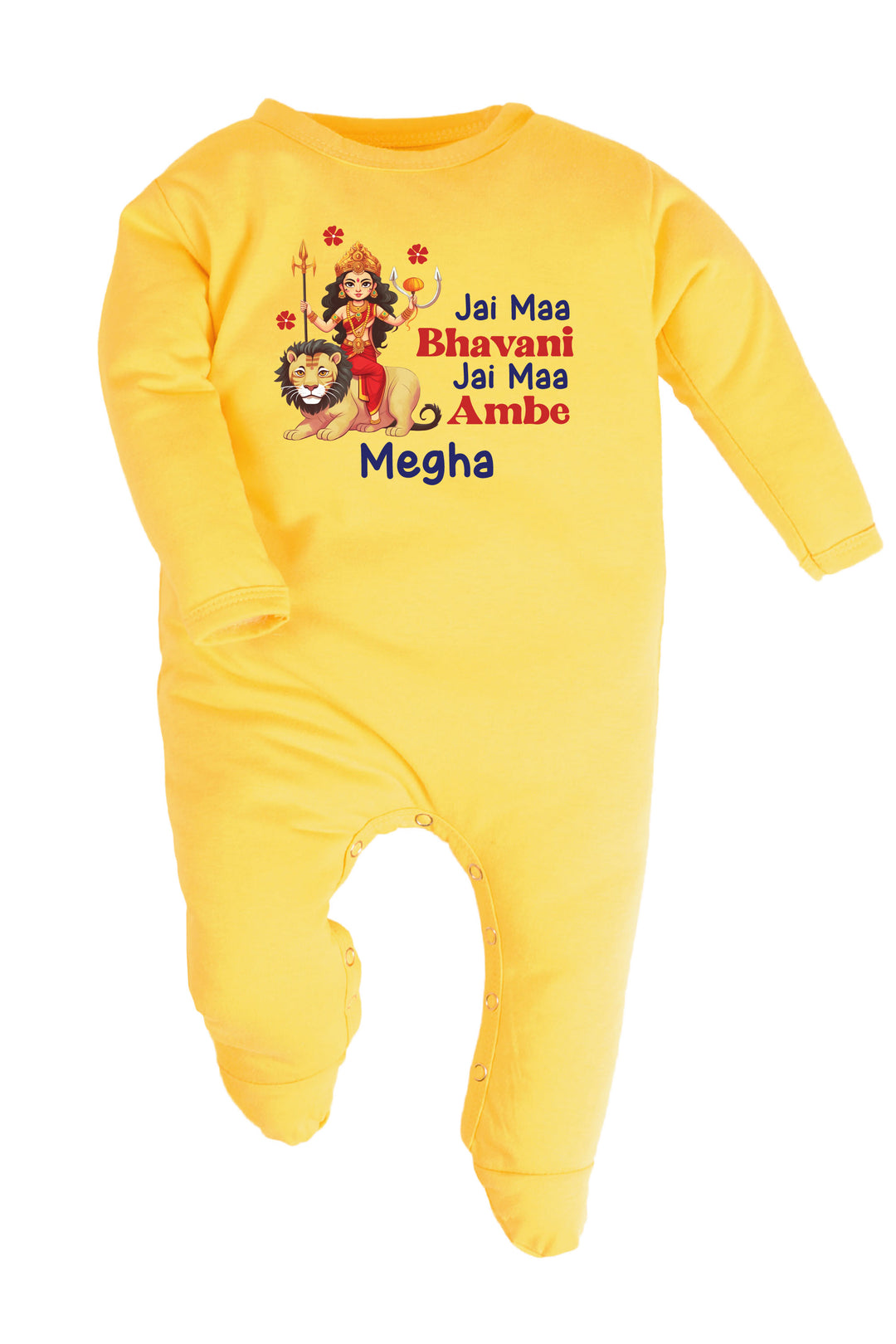 Jai Maa Bhavani Jai Maa Ambe Baby Romper | Onesies w/ Custom Name