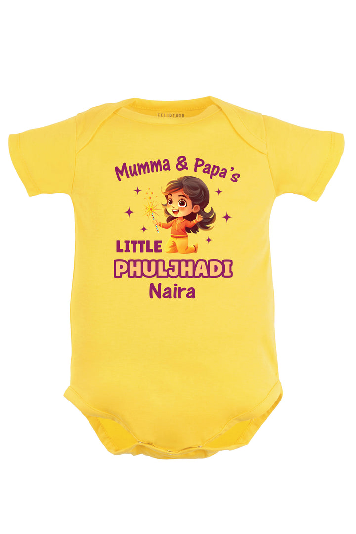 Mumma & Papa's Little Phuljhadi Baby Romper | Onesies w/ Custom Name