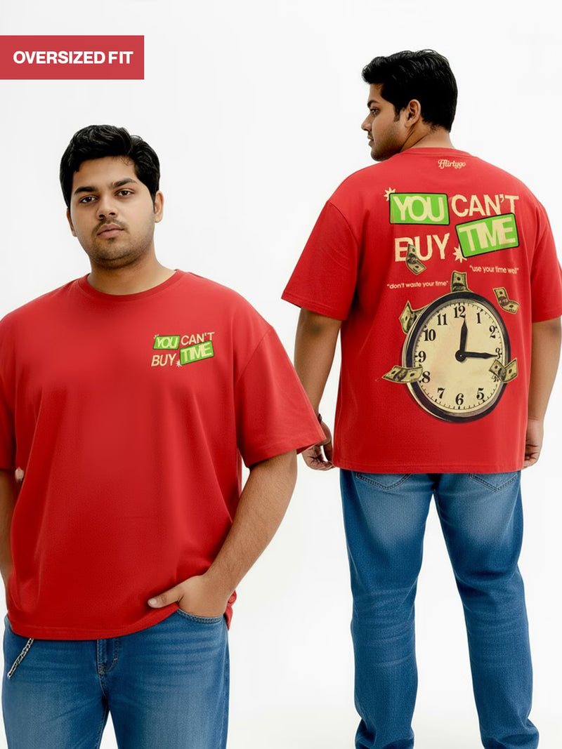 You Can't Buy Time Men's Oversized T-Shirt