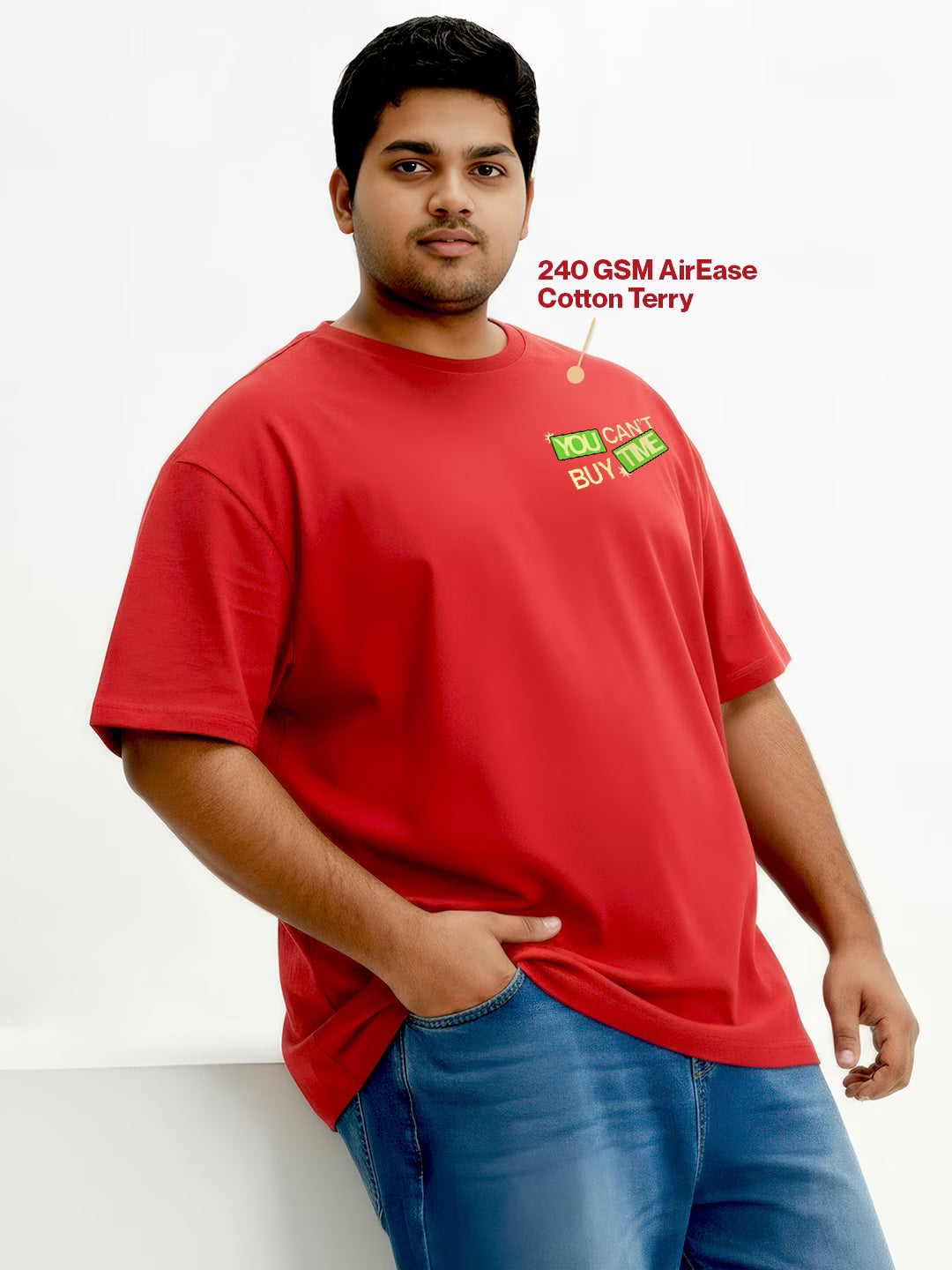 You Can't Buy Time Men's Oversized T-Shirt
