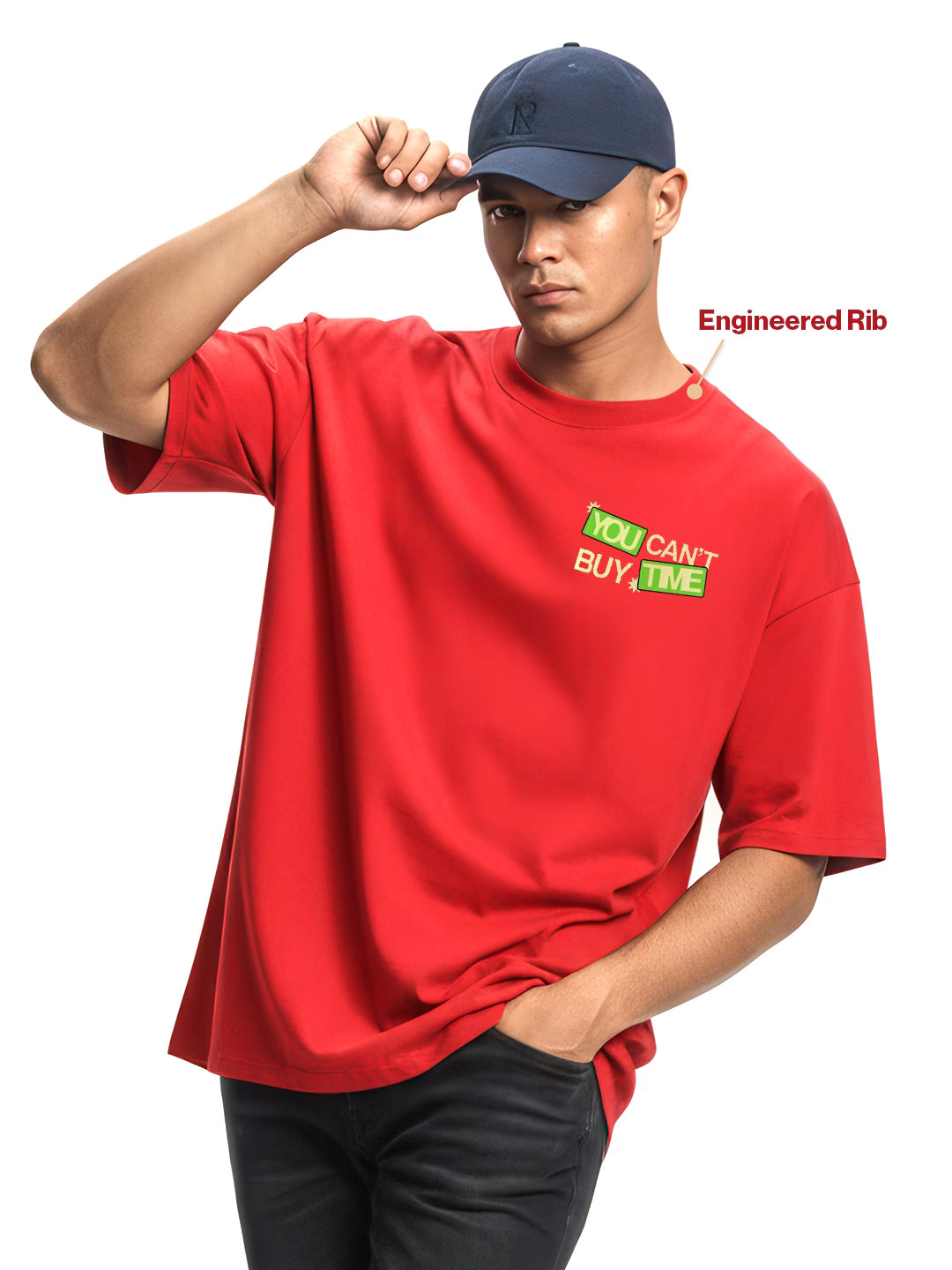 You Can't Buy Time Men's Oversized T-Shirt