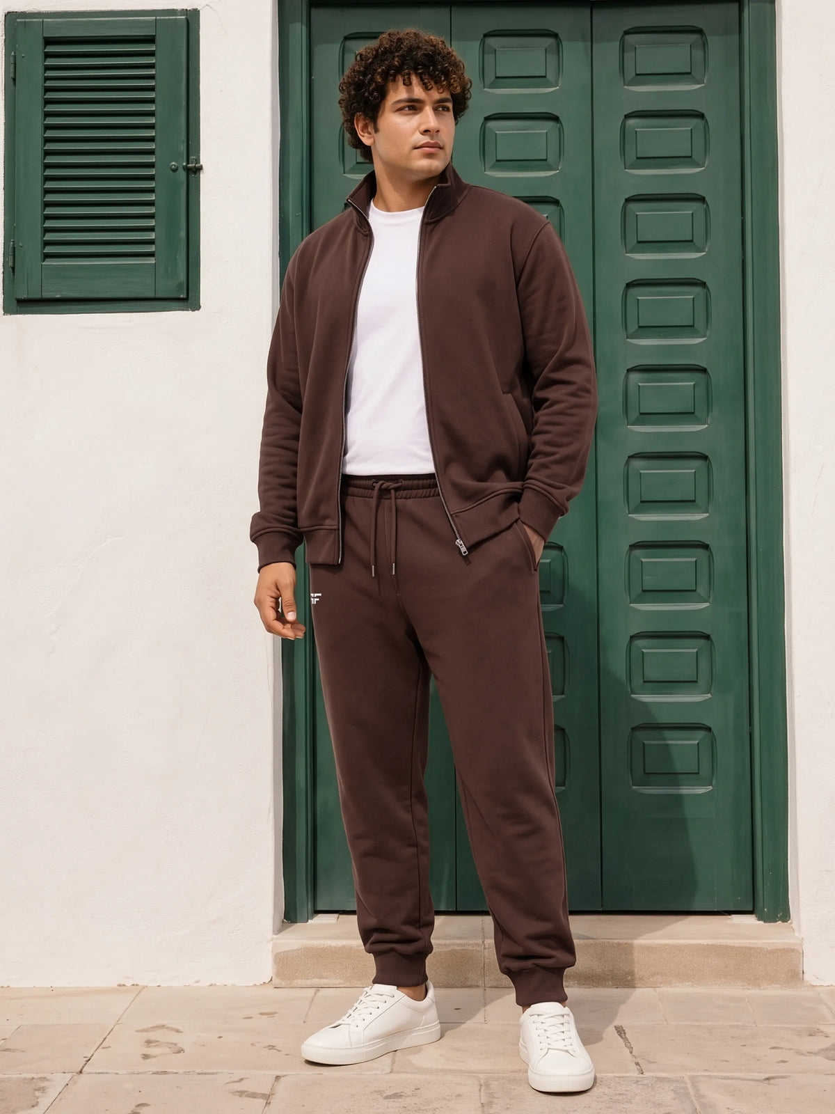 Coffee Brown Fleece Joggers