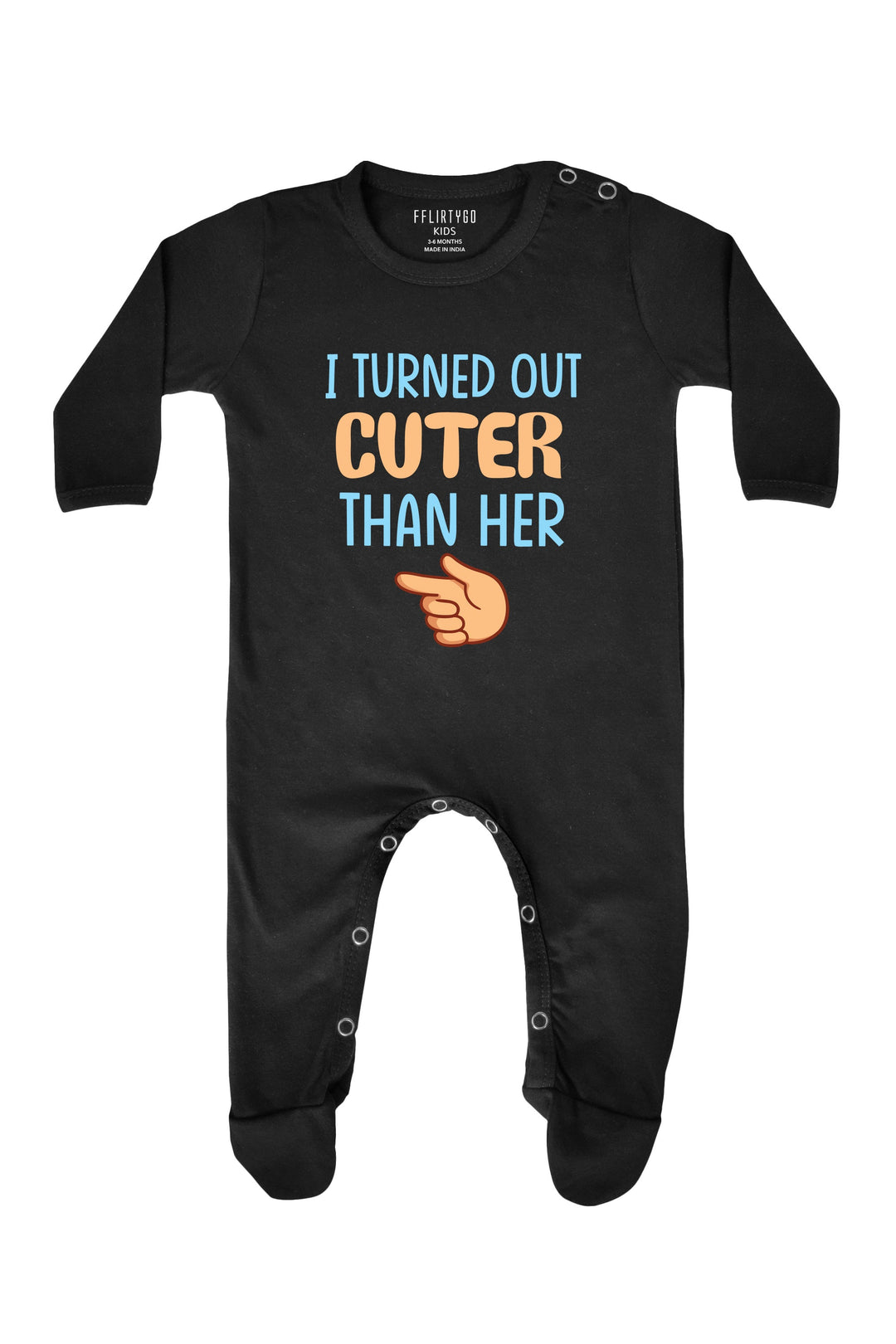 I Turned Out Cuter Than Her Baby Romper | Onesies
