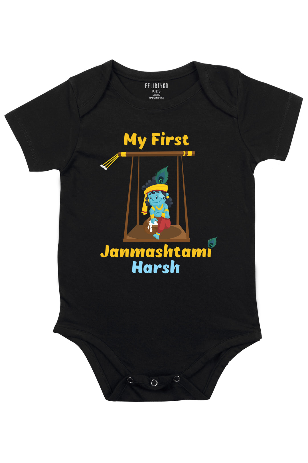 My First Janmashtami Baby Romper | Onesies w/ Custom Name