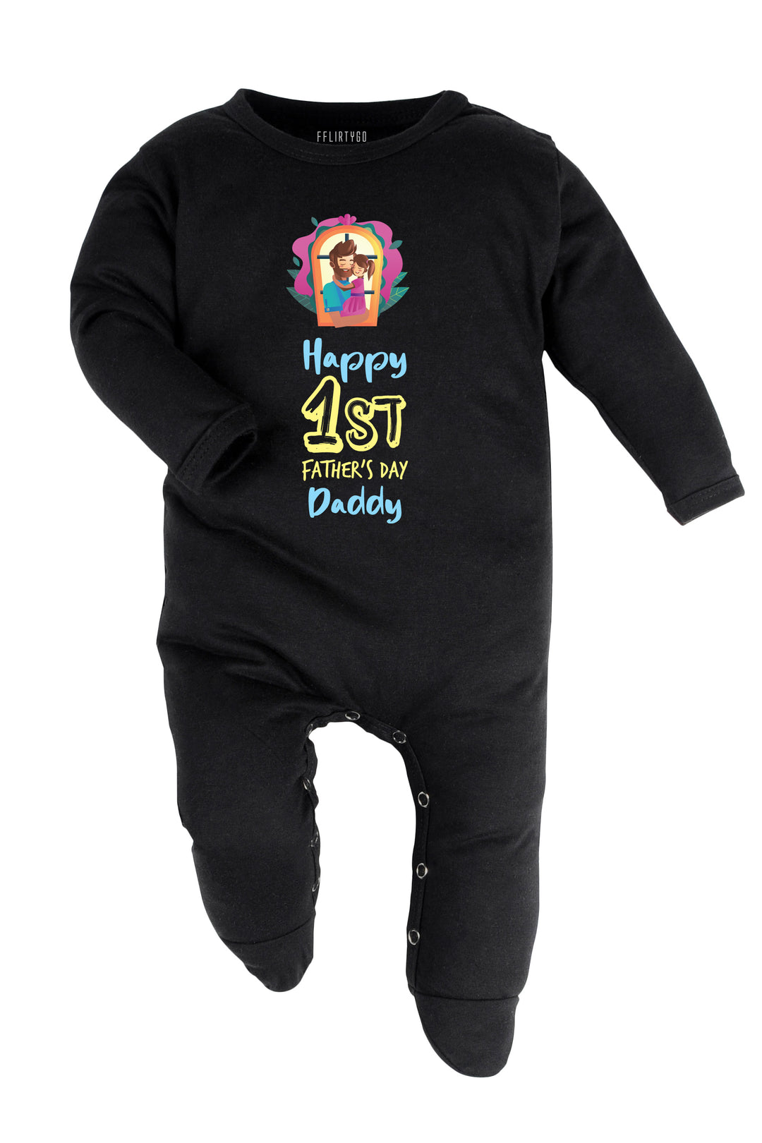 Happy 1st Father's Day Daddy Baby Romper | Onesies
