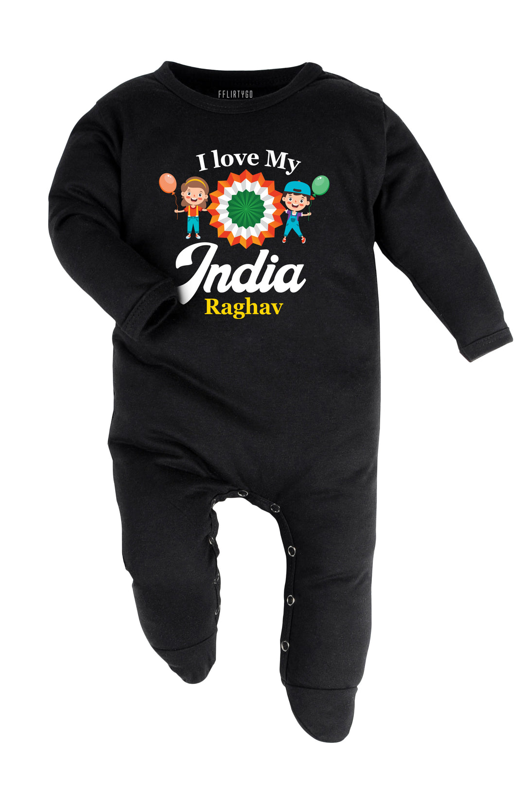 I Love My India Baby Romper | Onesies w/Custom Name