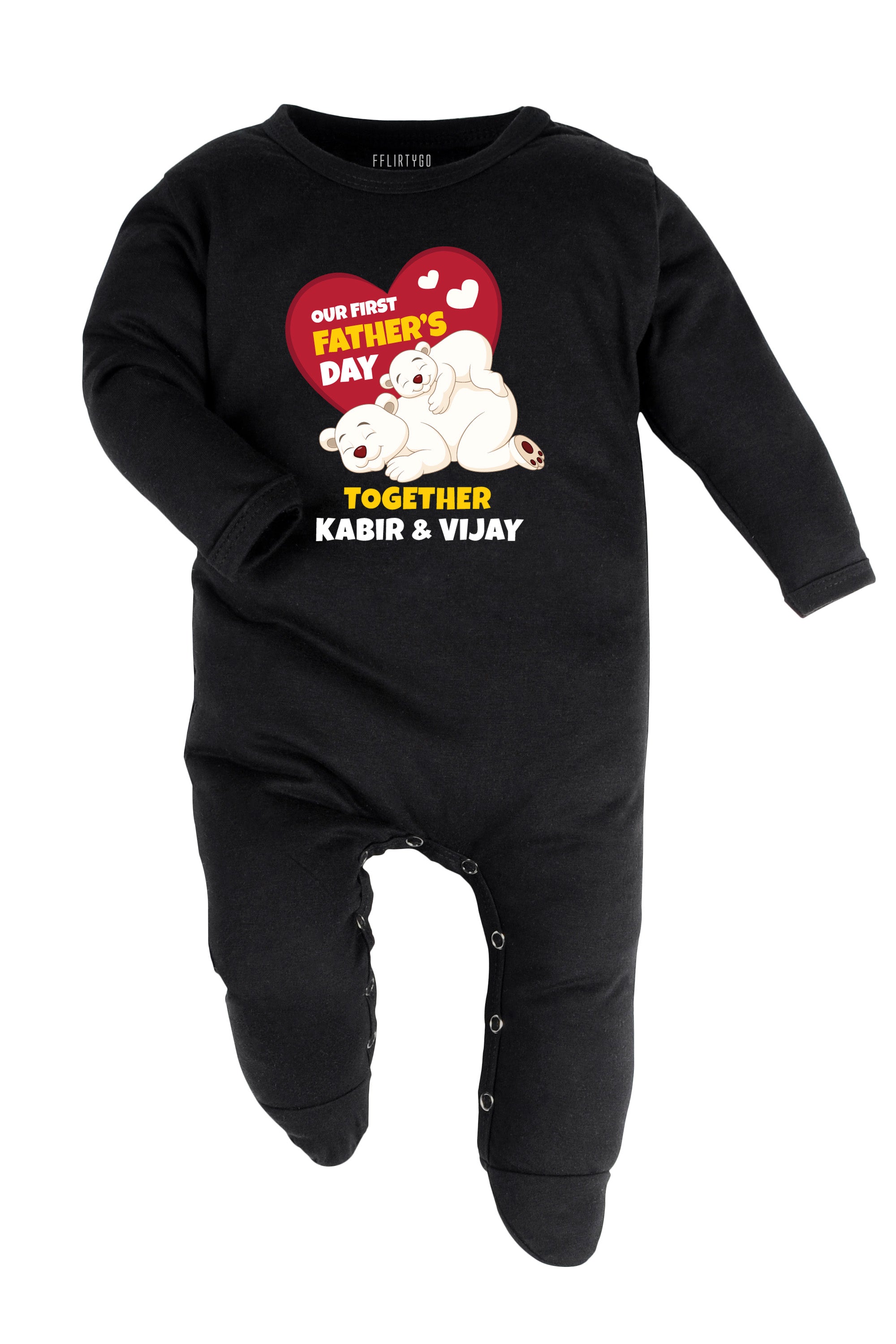 Our First Father's Day Together Baby Romper | Onesies w/ Custom Name