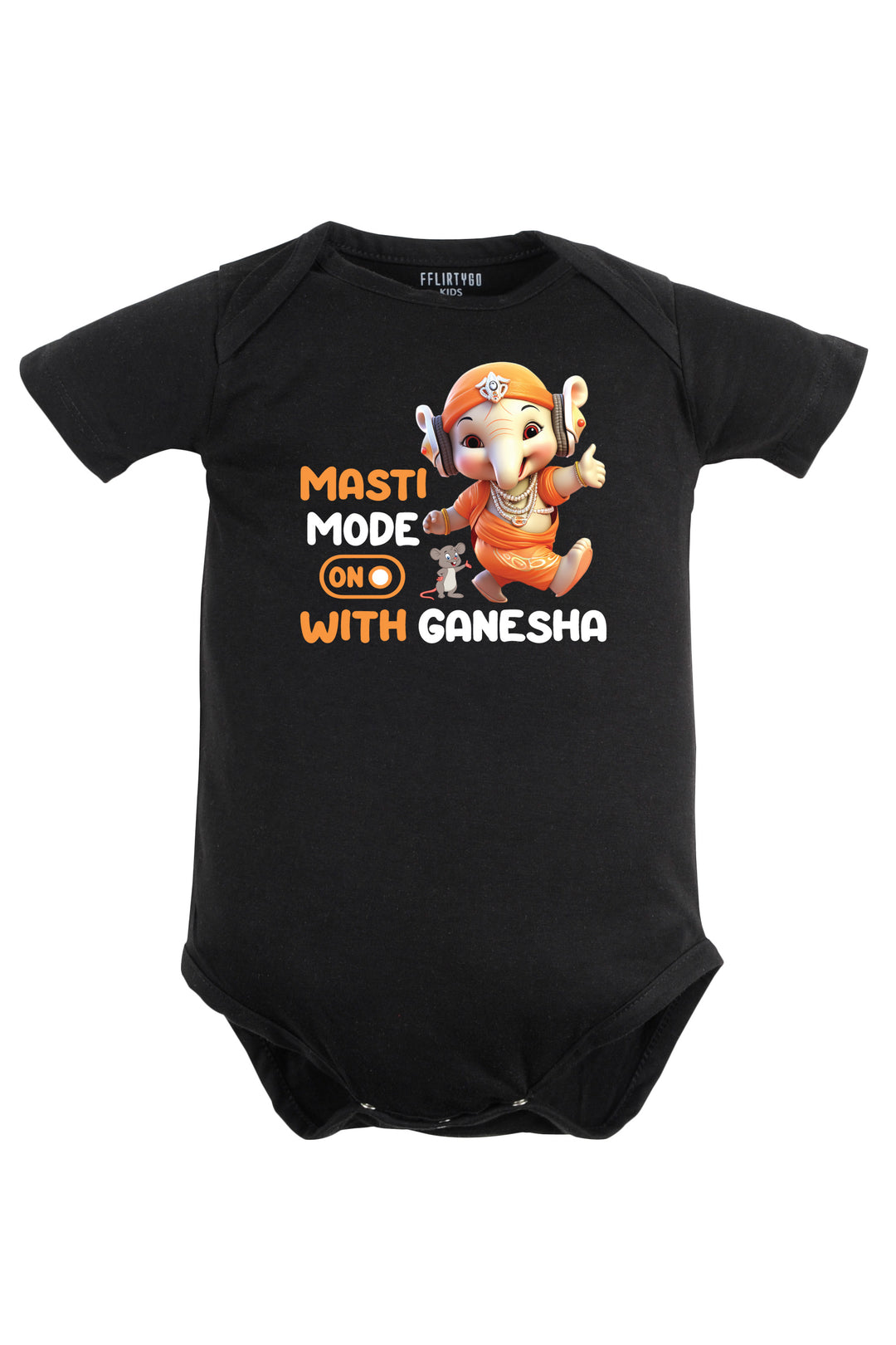 Masti Mode On With Ganesha Baby Romper | Onesies