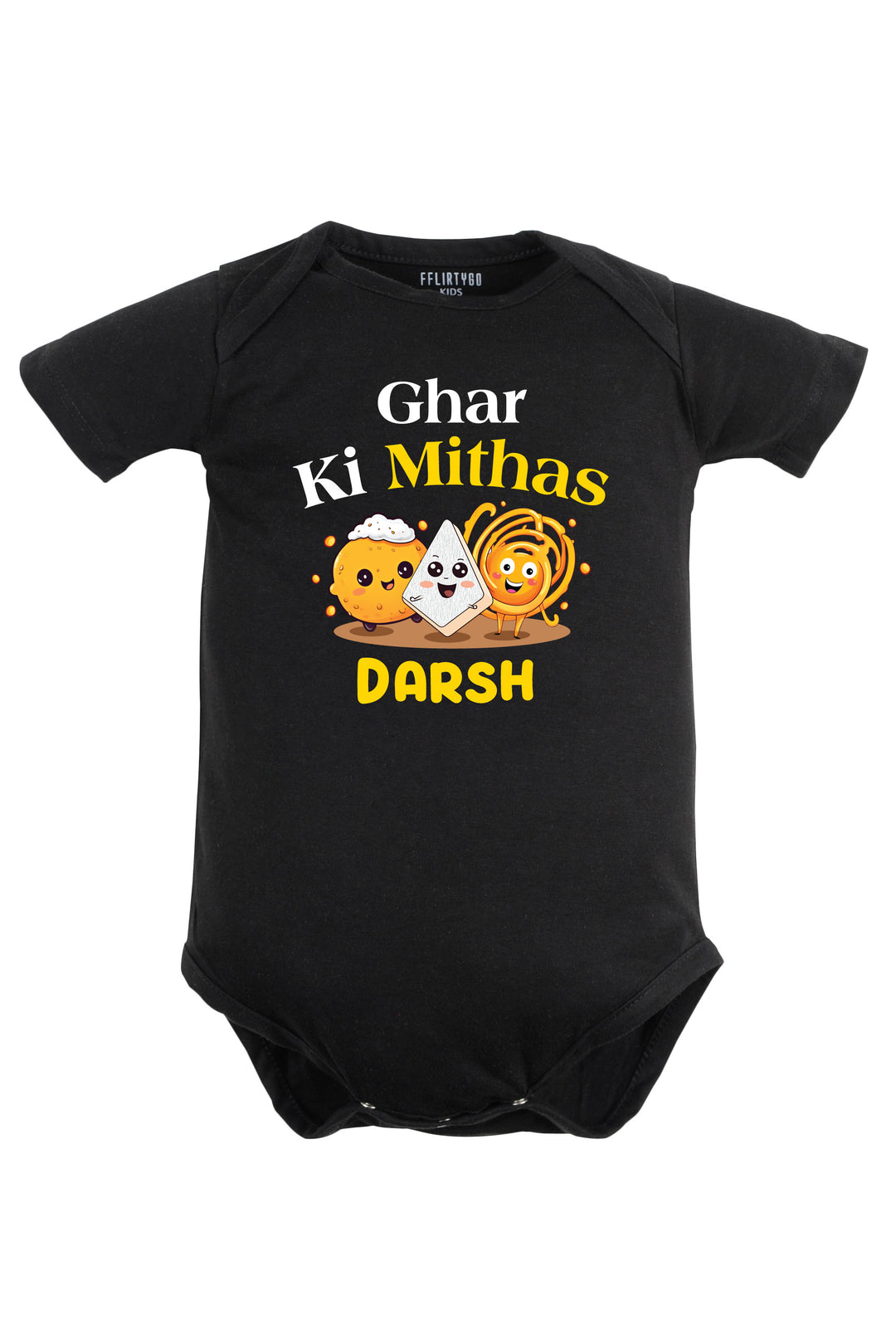Ghar Ki Mithas Baby Romper | Onesies w/ Custom Name