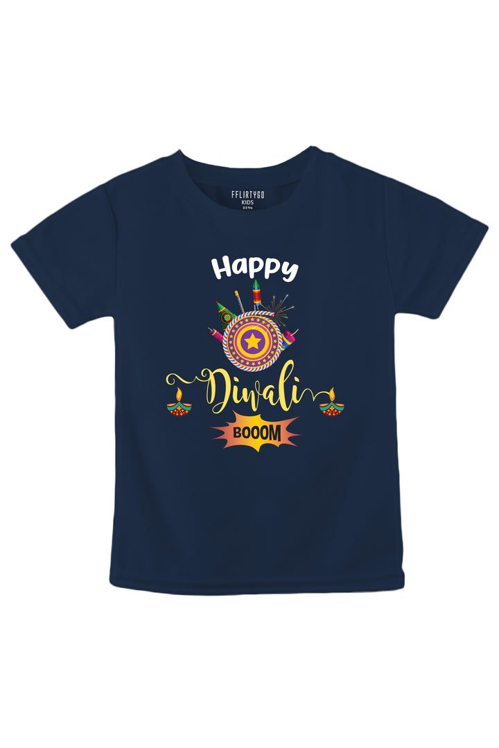 Happy Diwali Booom Kids T Shirt