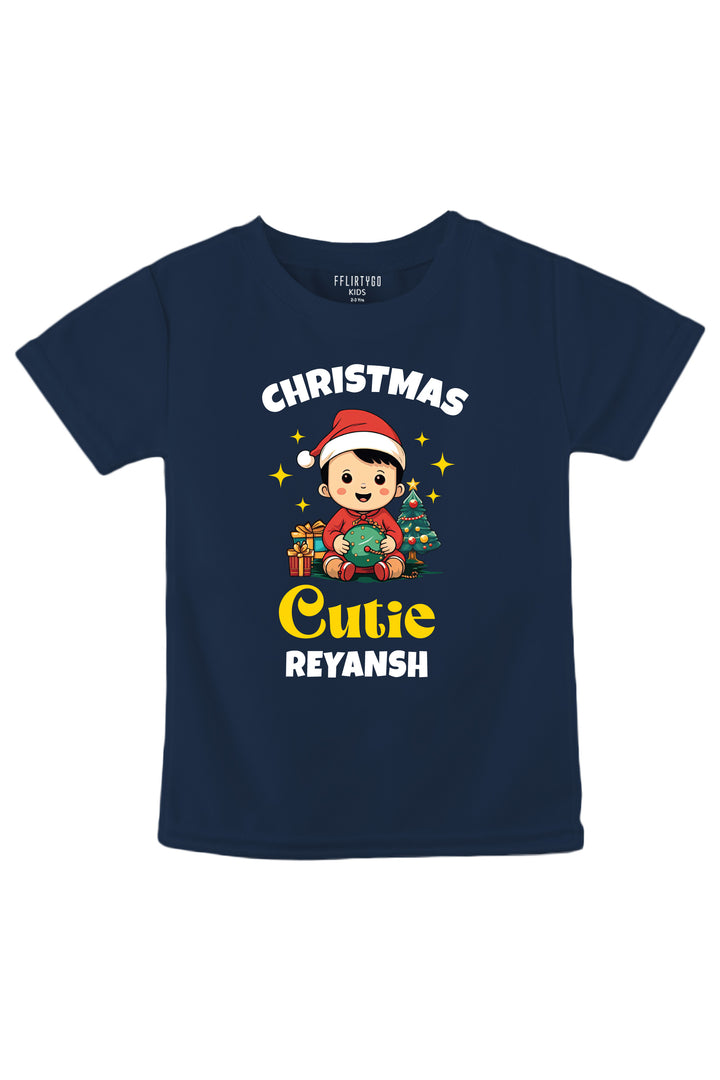 Christmas Cutie Kids T Shirt w/ Custom Name