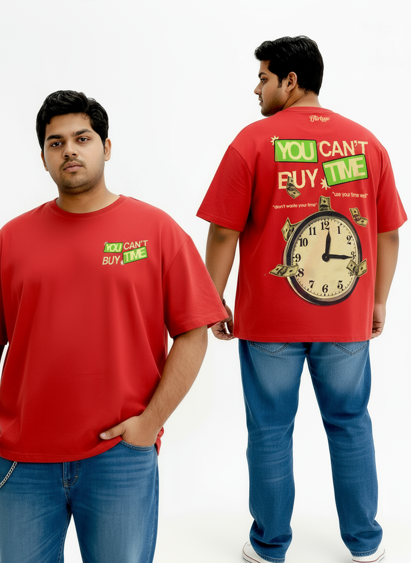 You Can't Buy Time Men's Oversized T-Shirt