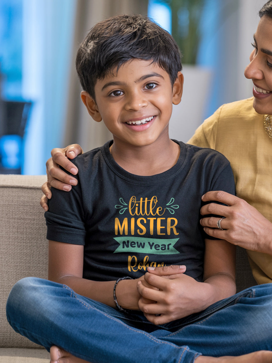 Little Mister New year Kids T Shirt w/ Custom Name