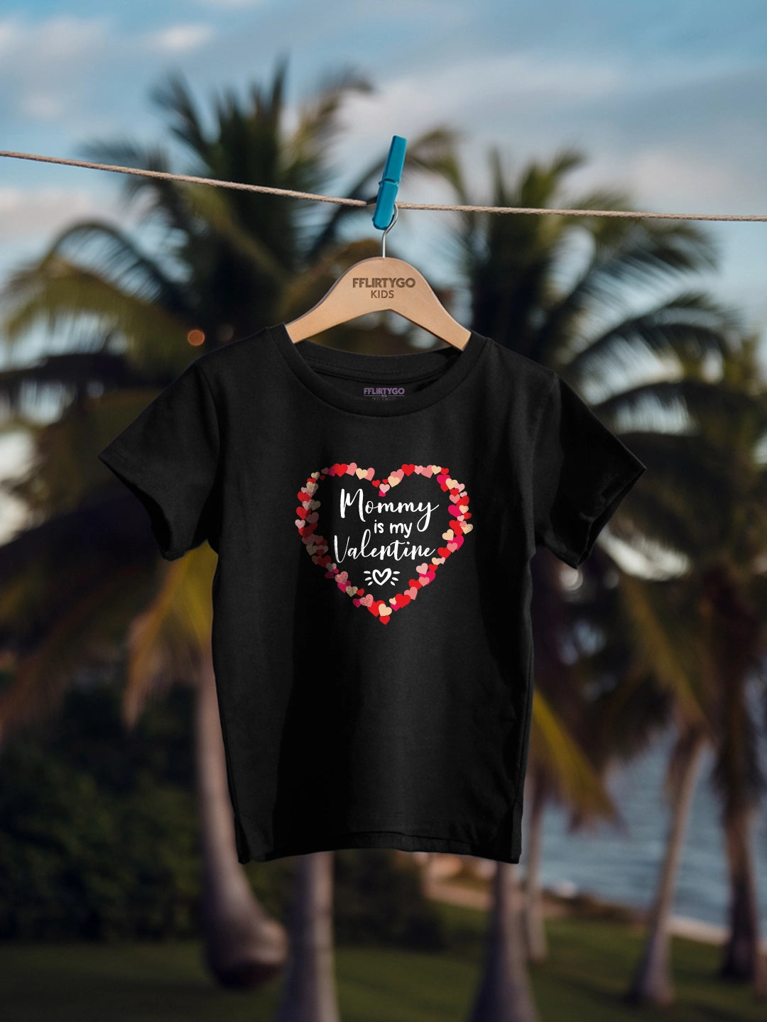 Mommy Is My Valentine Kids T Shirt