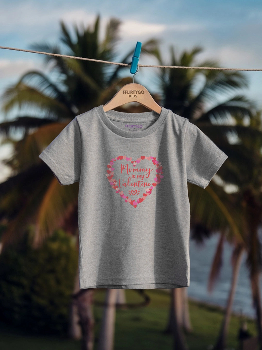Mommy Is My Valentine Kids T Shirt