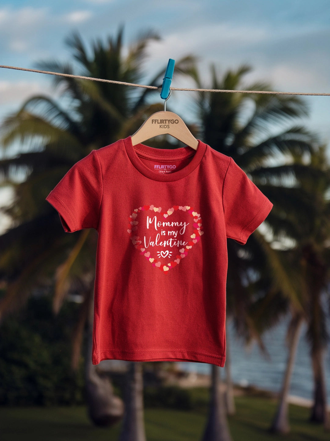 Mommy Is My Valentine Kids T Shirt