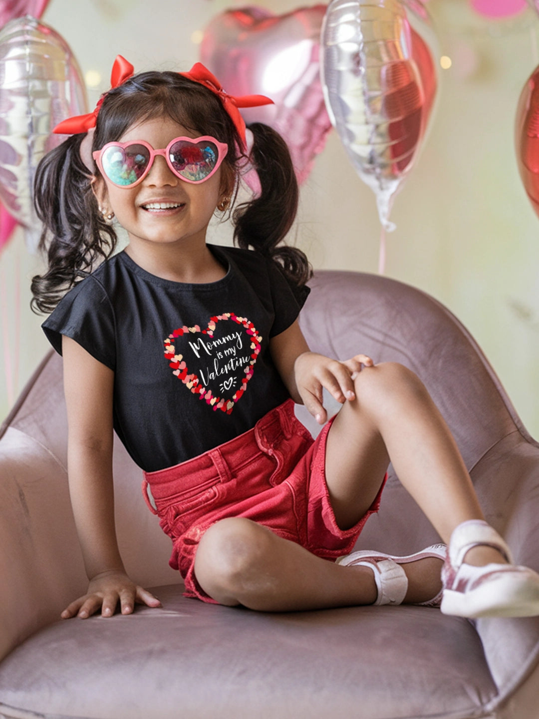 Mommy Is My Valentine Kids T Shirt