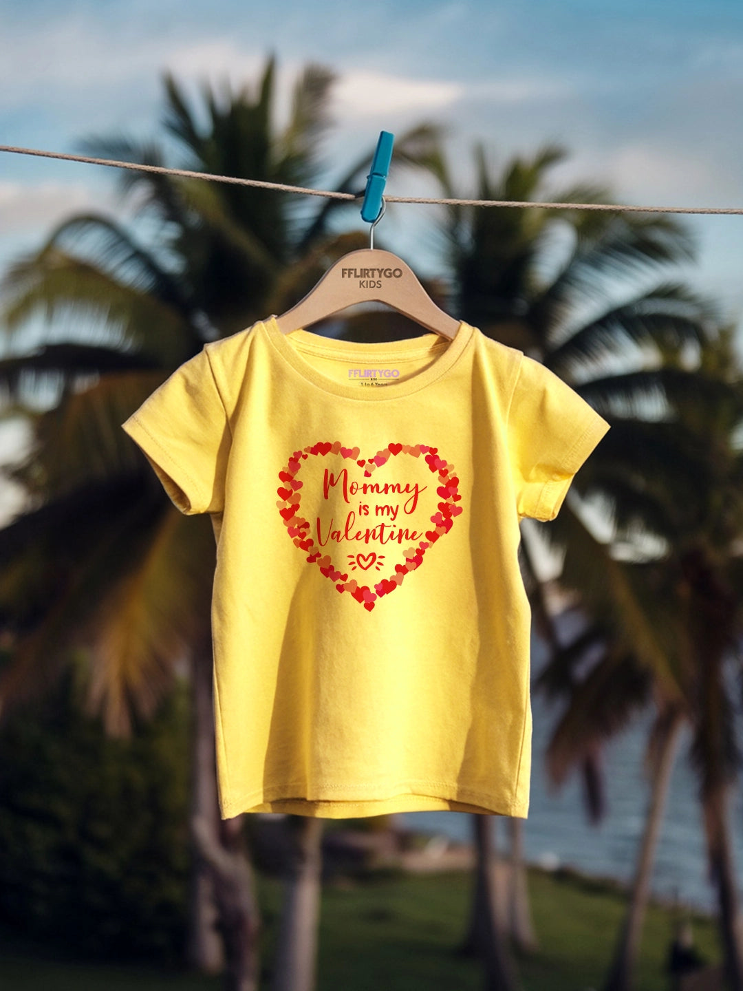Mommy Is My Valentine Kids T Shirt
