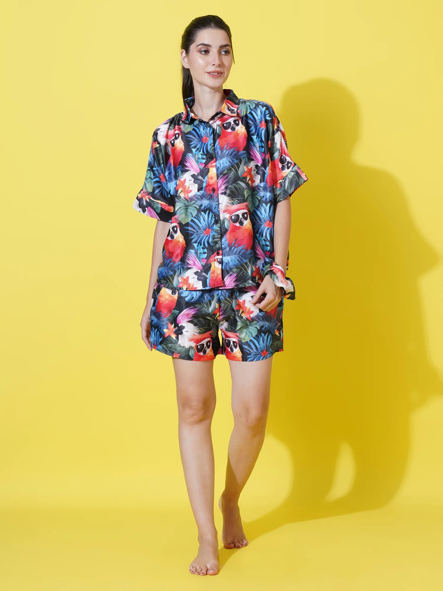 Birds of Paradise Shorts And Shirt Set