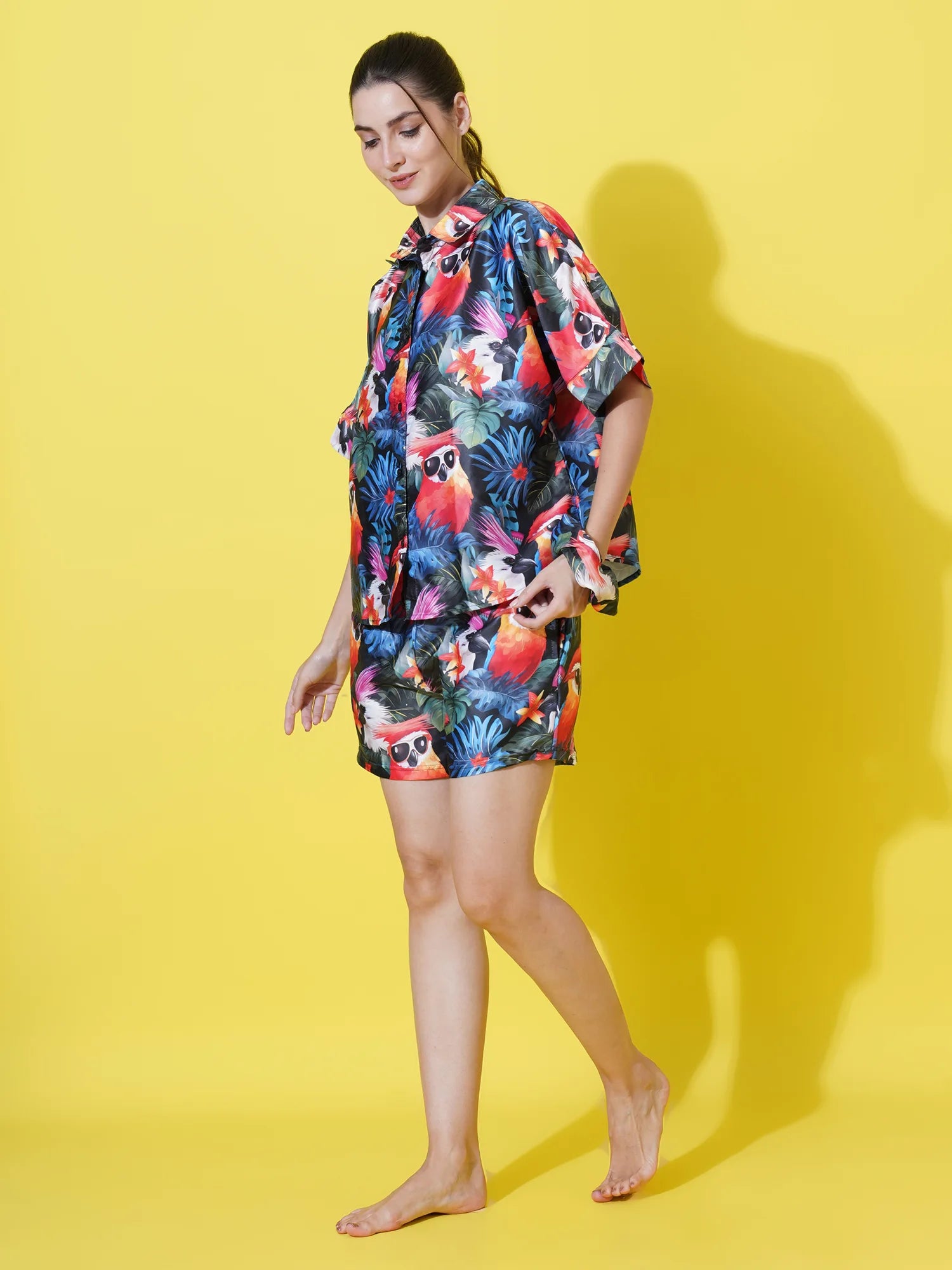 Birds of Paradise Shorts And Shirt Set