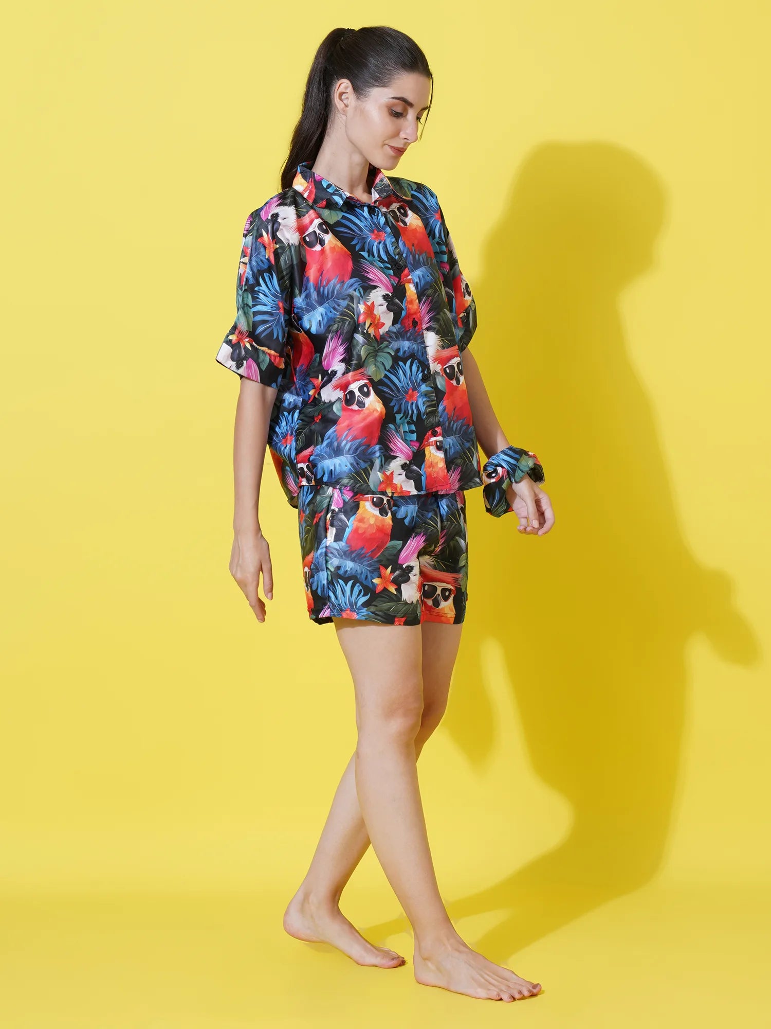 Birds of Paradise Shorts And Shirt Set