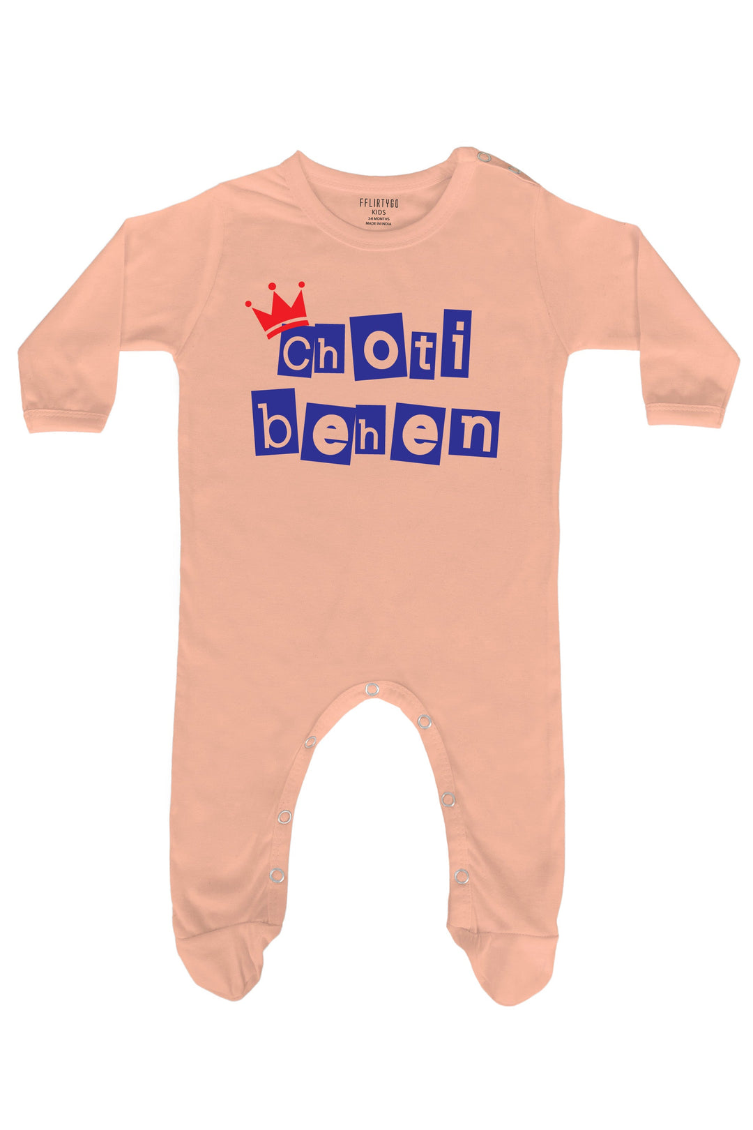Choti Behen in Box Design Baby Romper | Onesies