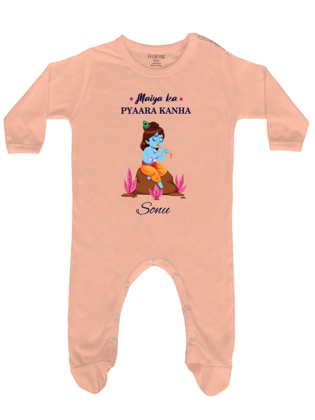 Maiya Ka Pyaara Kanha Baby Romper | Onesies w/ Custom Name