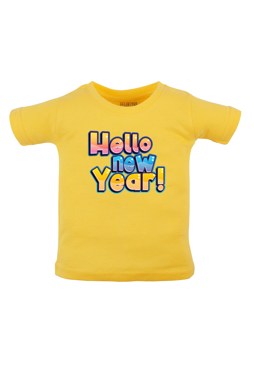Happy New Year Multicolor Kids T Shirt