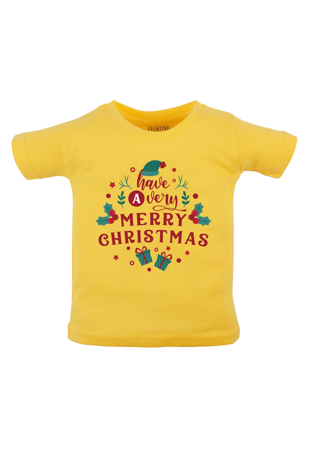 Have A Very Merry Christmas Kids T Shirt w/Custom Name