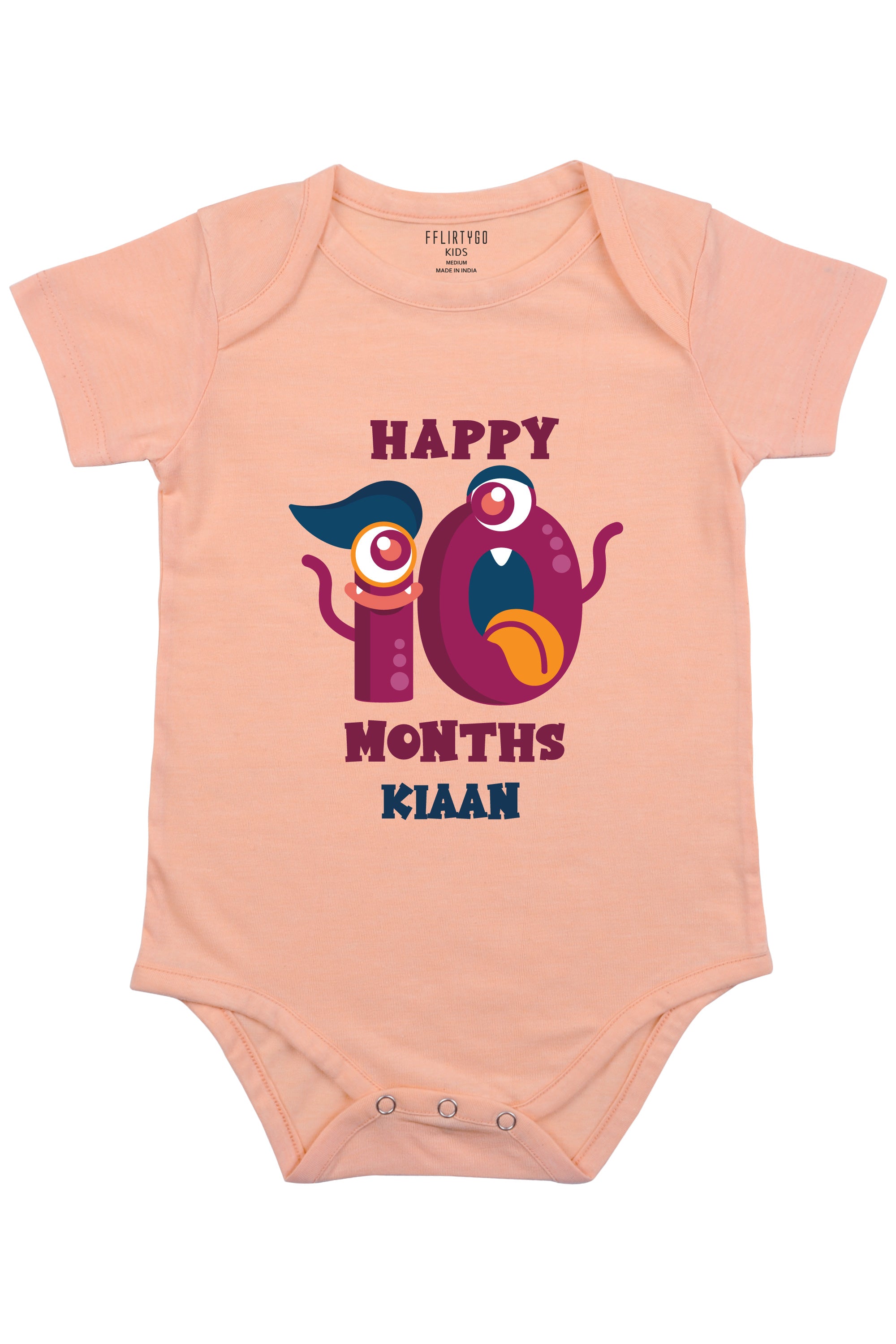 Ten Month Birthday Baby Romper | Onesies w/ Custom Name