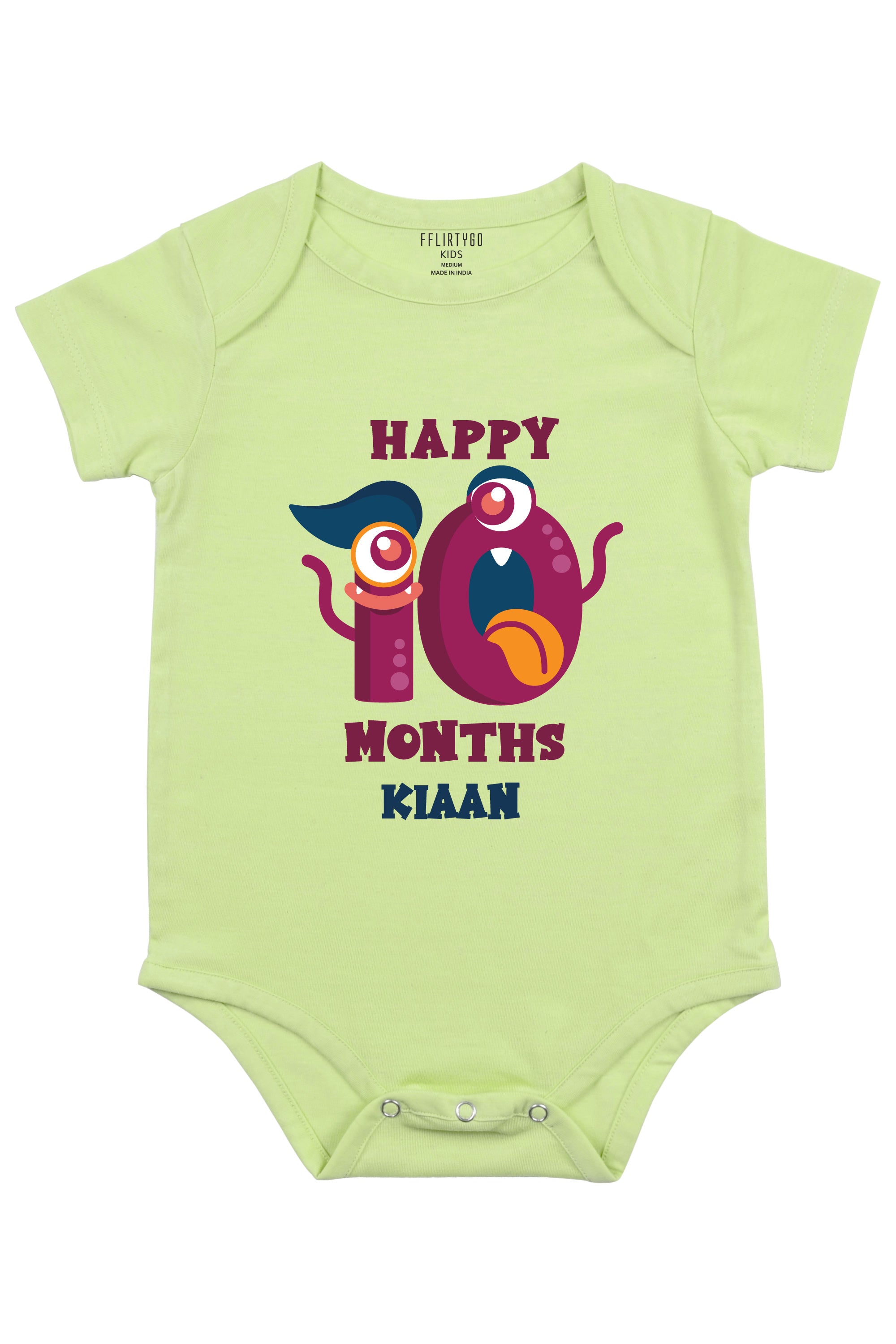 Ten Month Birthday Baby Romper | Onesies w/ Custom Name