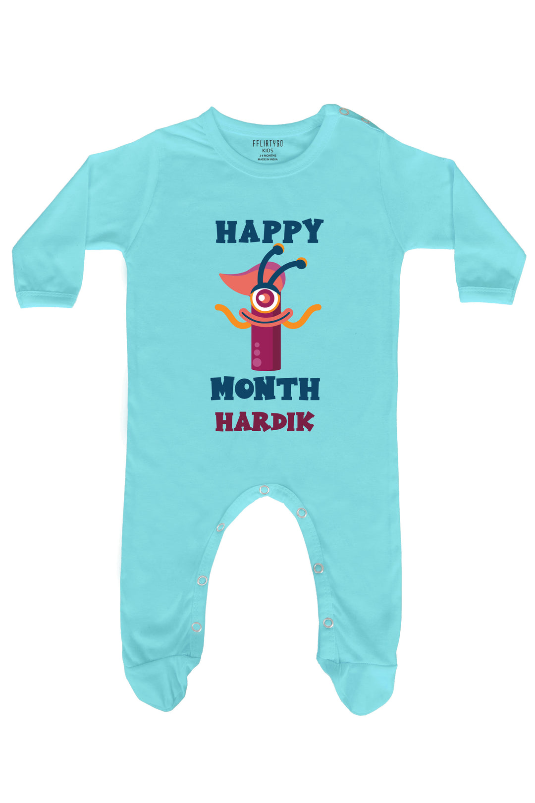 One Month Birthday Baby Romper | Onesies w/ Custom Name
