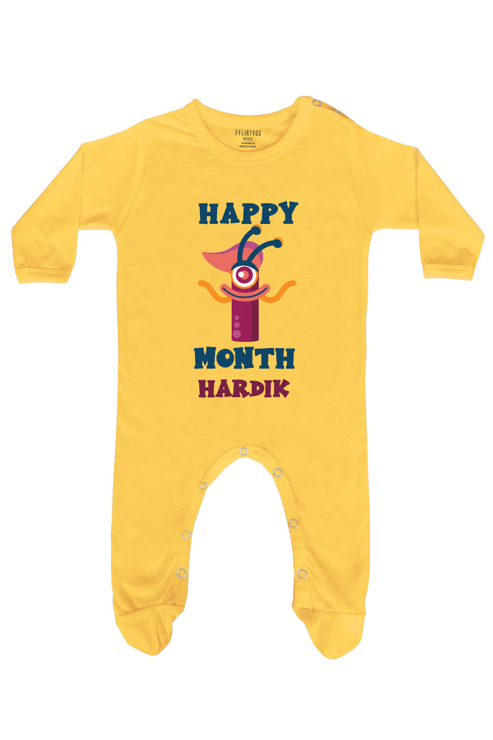 One Month Birthday Baby Romper | Onesies w/ Custom Name