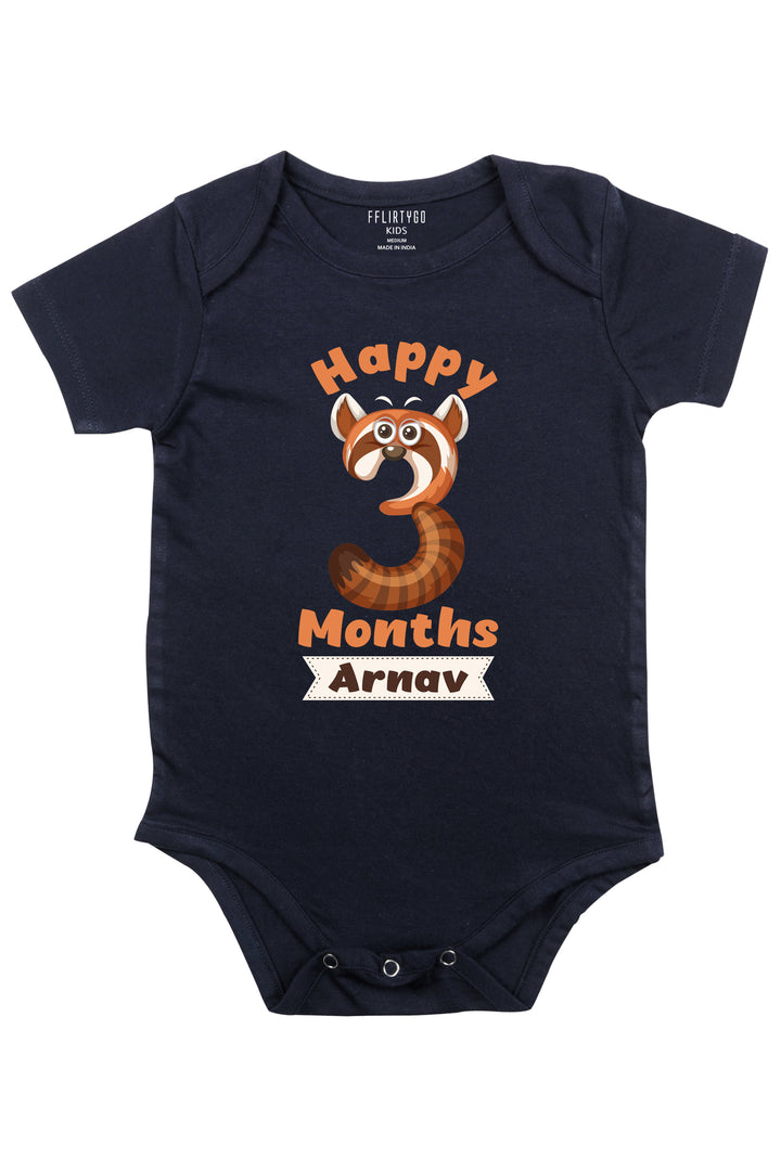 Three Month Milestone Baby Romper | Onesies w/ Custom Name