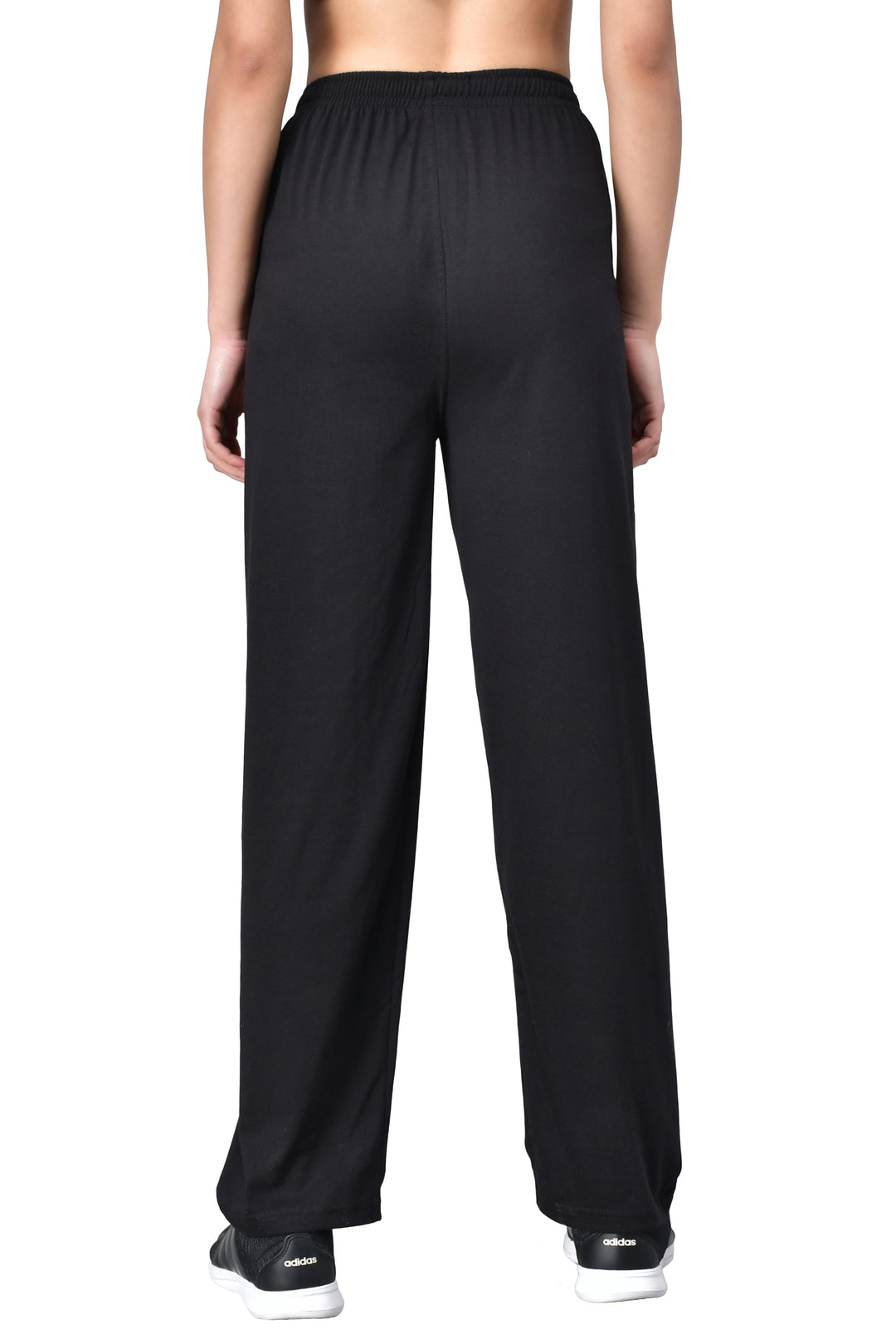 Women's Black Track Pants with Zip Pockets