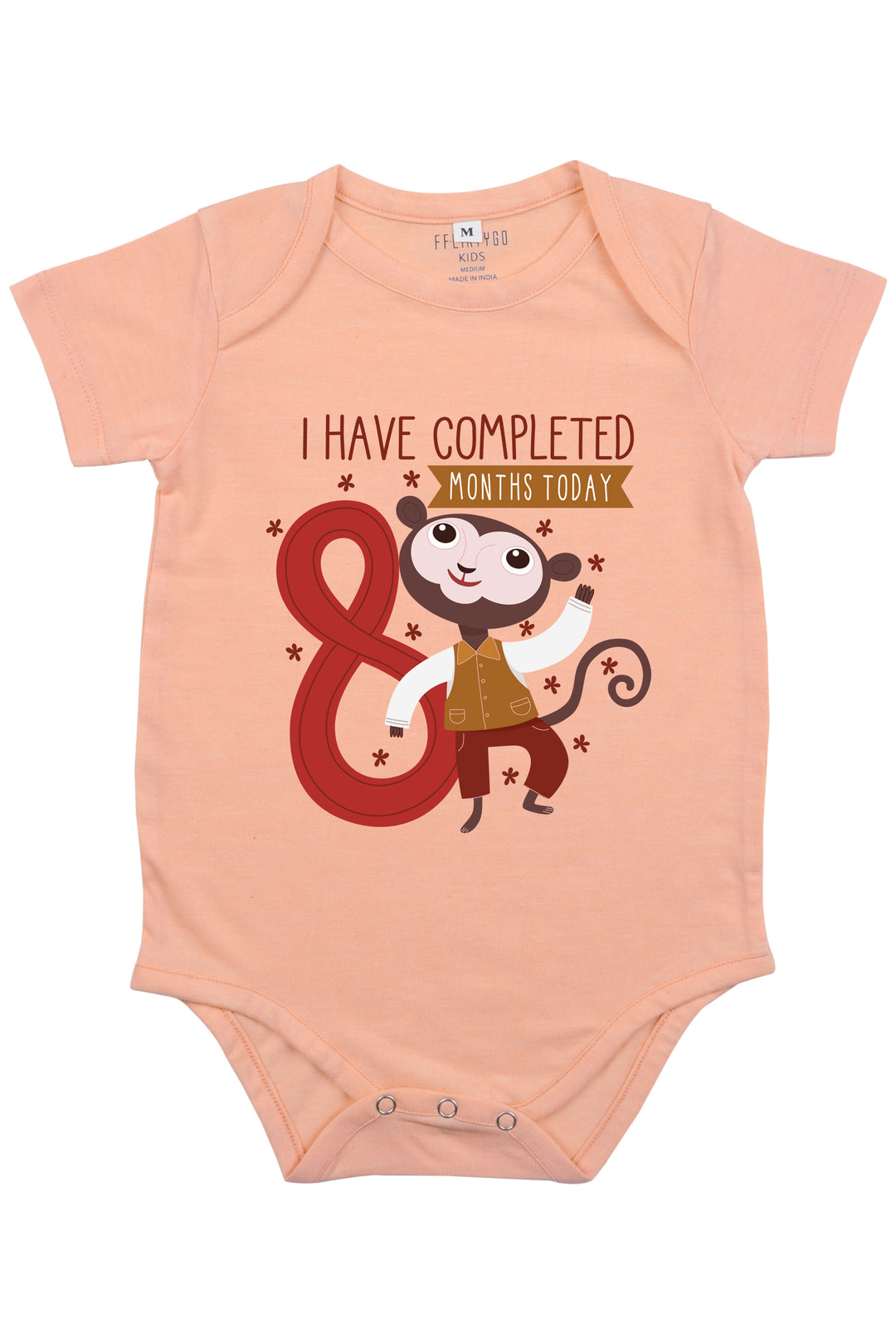 I Have Completed Eight Months Today Romper - FflirtyGo