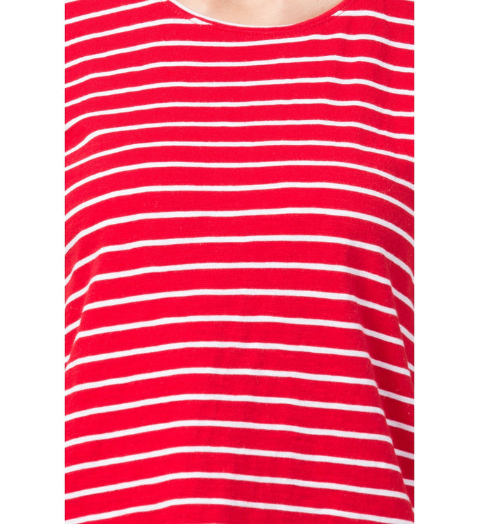 White Striped Red Capri Set - FflirtyGo
