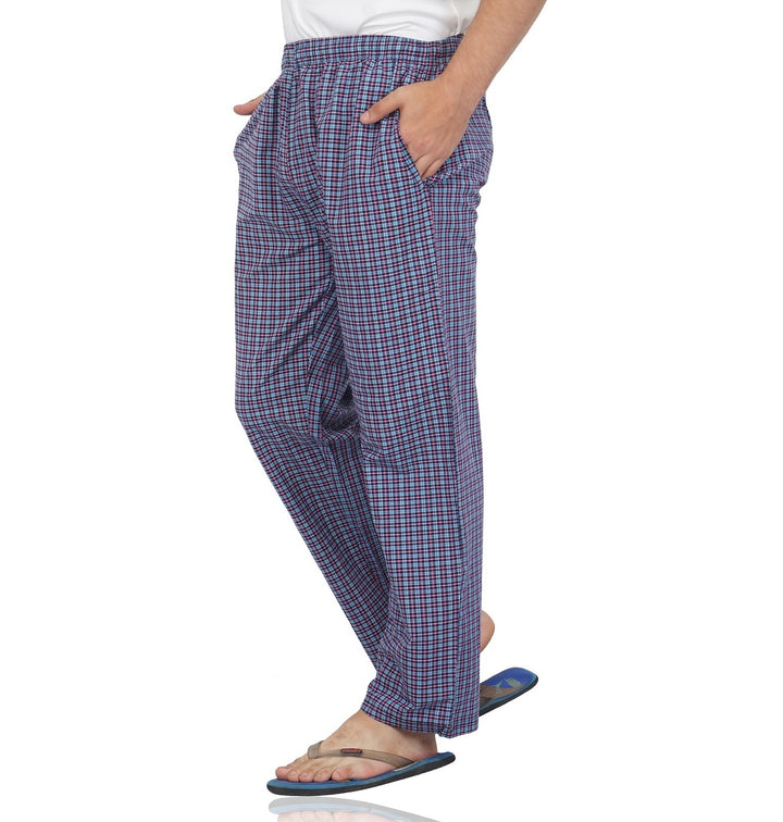 Blue & Pink Check Pyjama - FflirtyGo