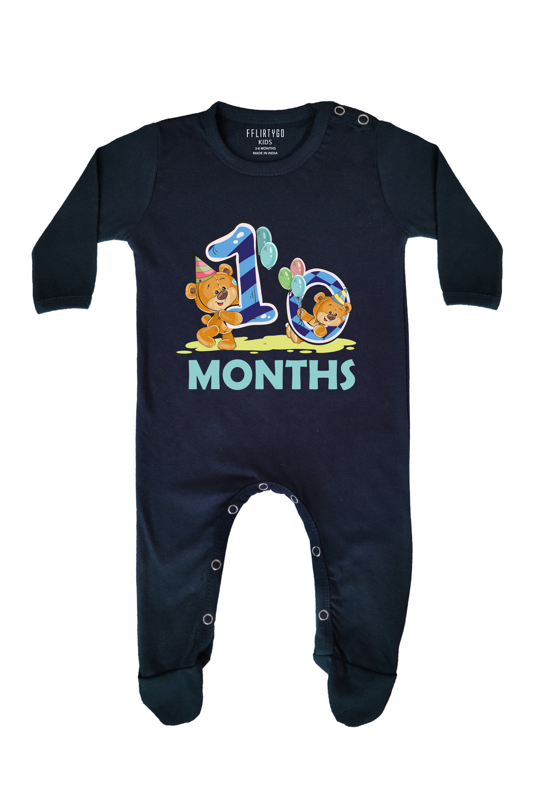 Ten Months Milestone Baby Romper | Onesies