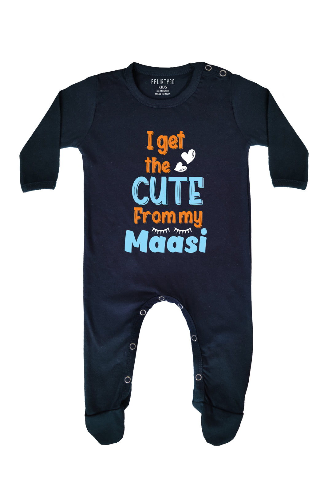 I Get The Cute From My Maasi Baby Romper | Onesies