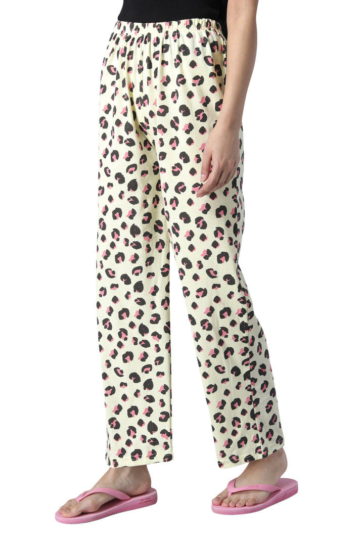 Pink and Black Leopard Pyjama - FflirtyGo