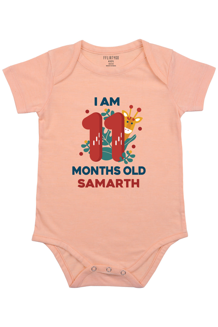 Eleven Month Birthday Baby Romper | Onesies w/ Custom Name