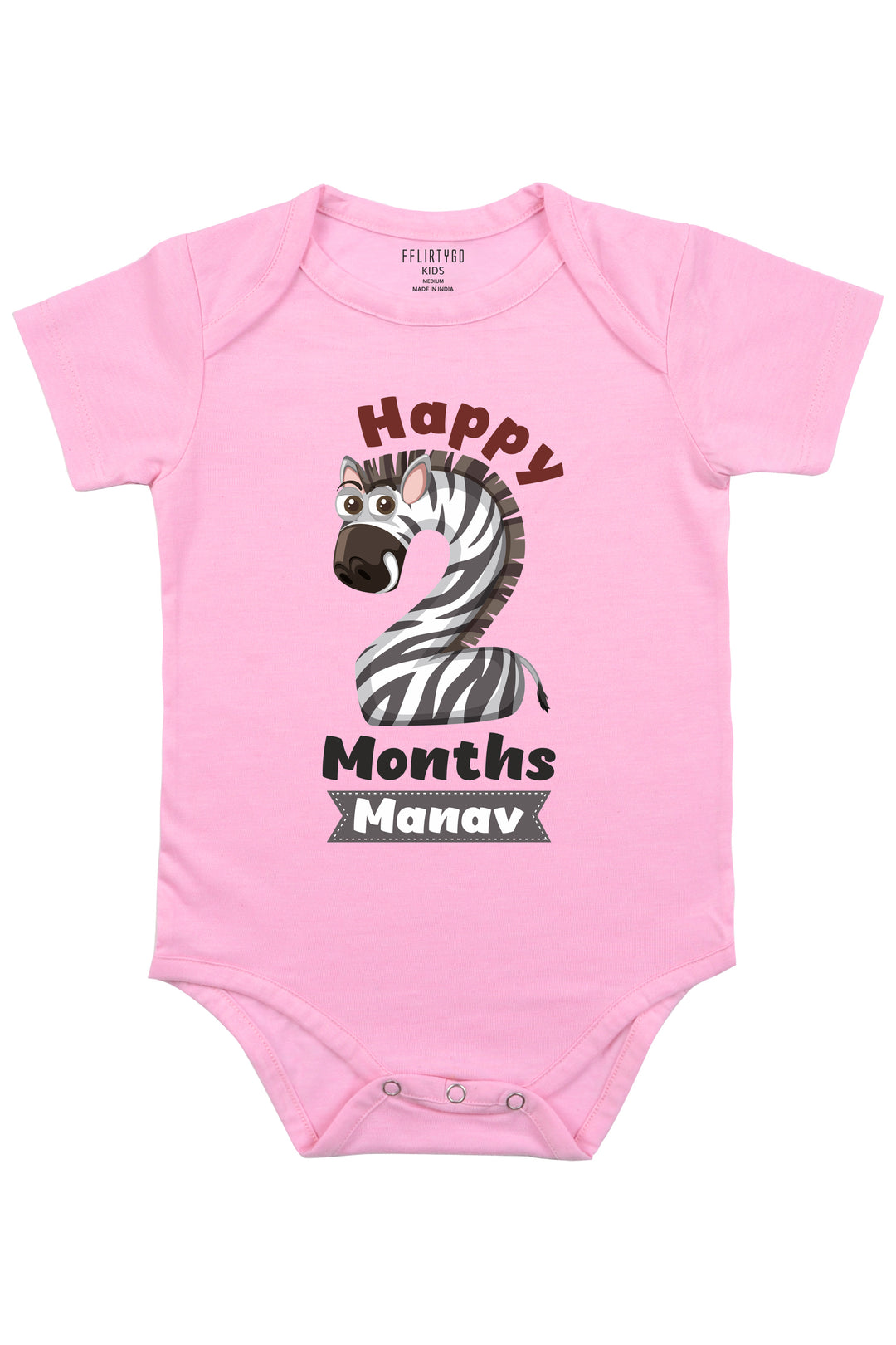Two Month Milestone Baby Romper | Onesies w/ Custom Name