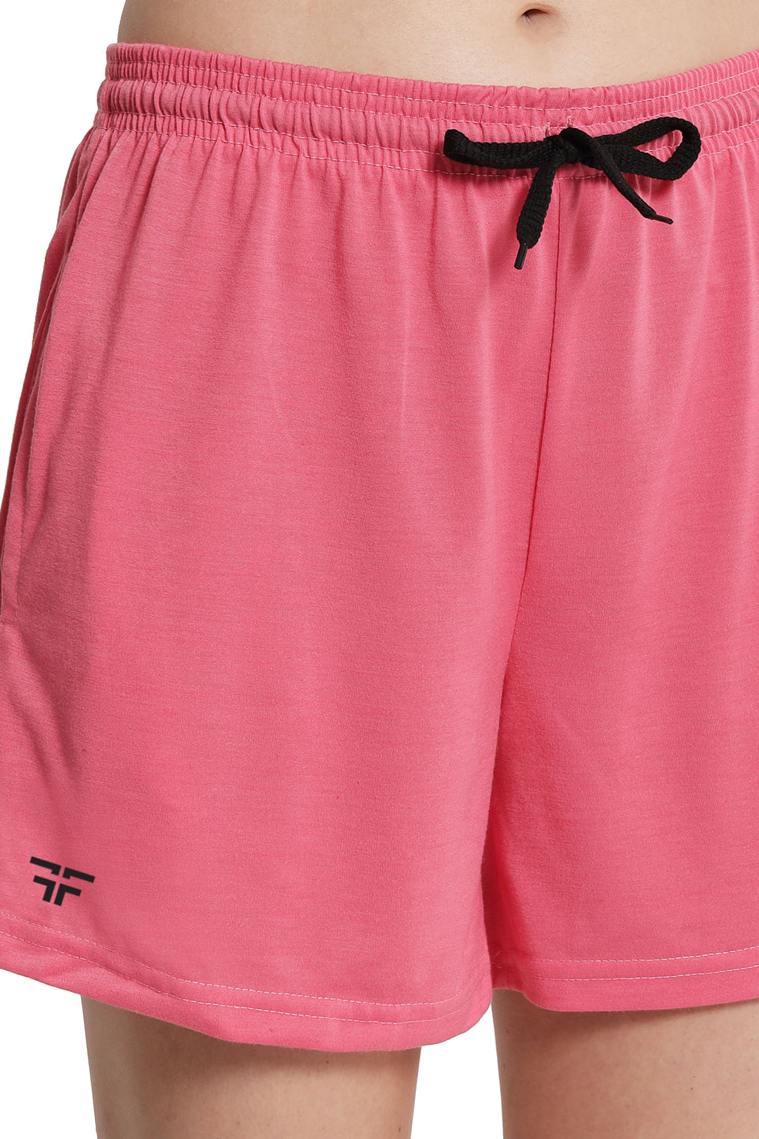 Pink Color Solid Shorts