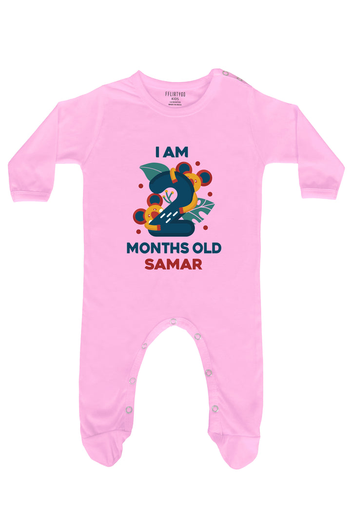 Two Month Birthday Baby Romper | Onesies w/ Custom Name