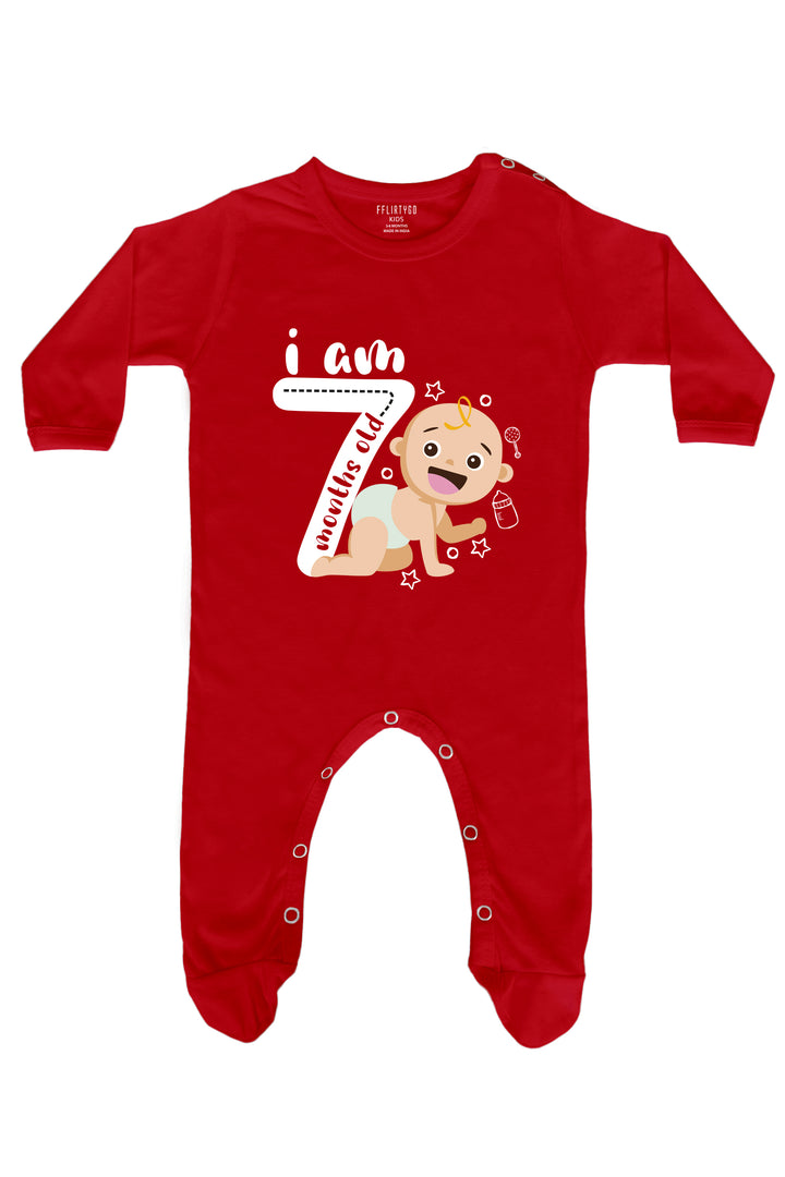 I am 7 months old Baby Romper | Onesies
